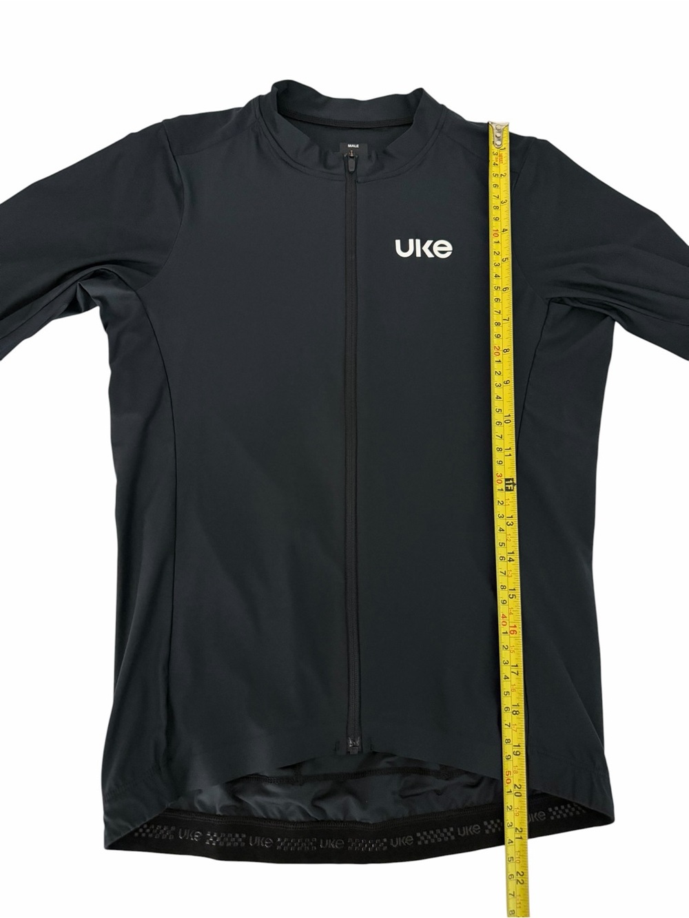 UKE Black Sky Cycling Jersey Road Bike UPF50+ YKK 3 Pocket men's xs - Picture 10 of 11